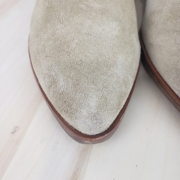 Anthropologie Matisse Neil Booties Size 8.5 Suede Leather Studded Buckle Western - Picture 12 of 14